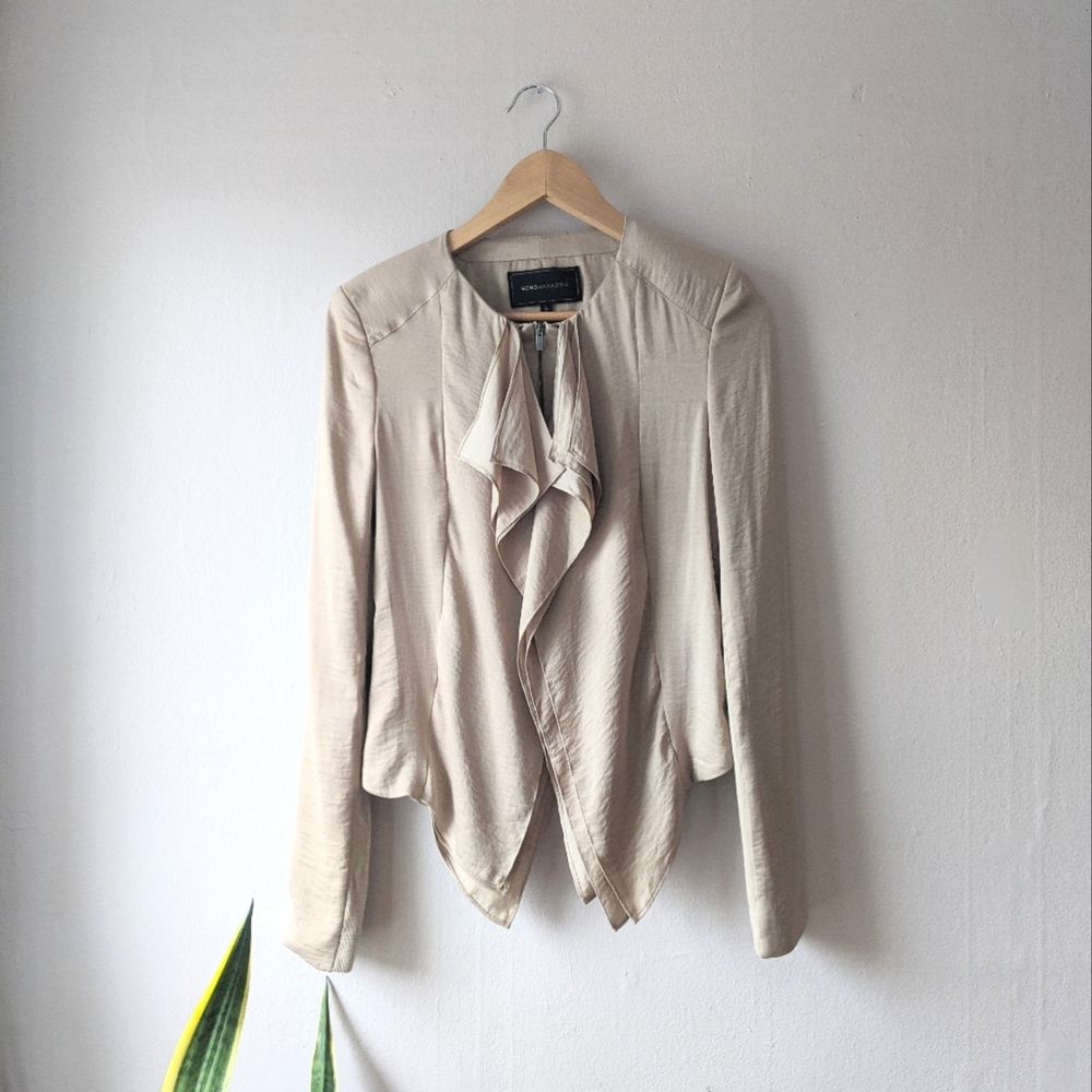BCBG Ruffle Jacket